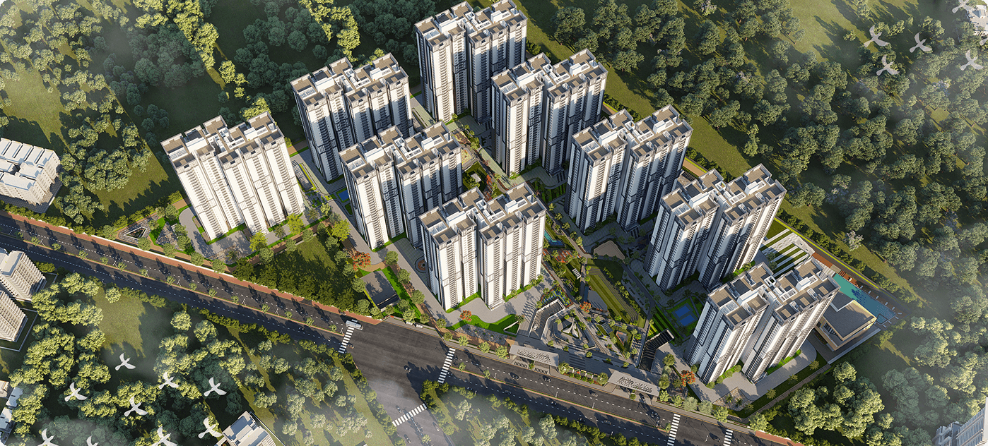 My Home Tridasa gallery – Bird View – Tellapur, Hyderabad