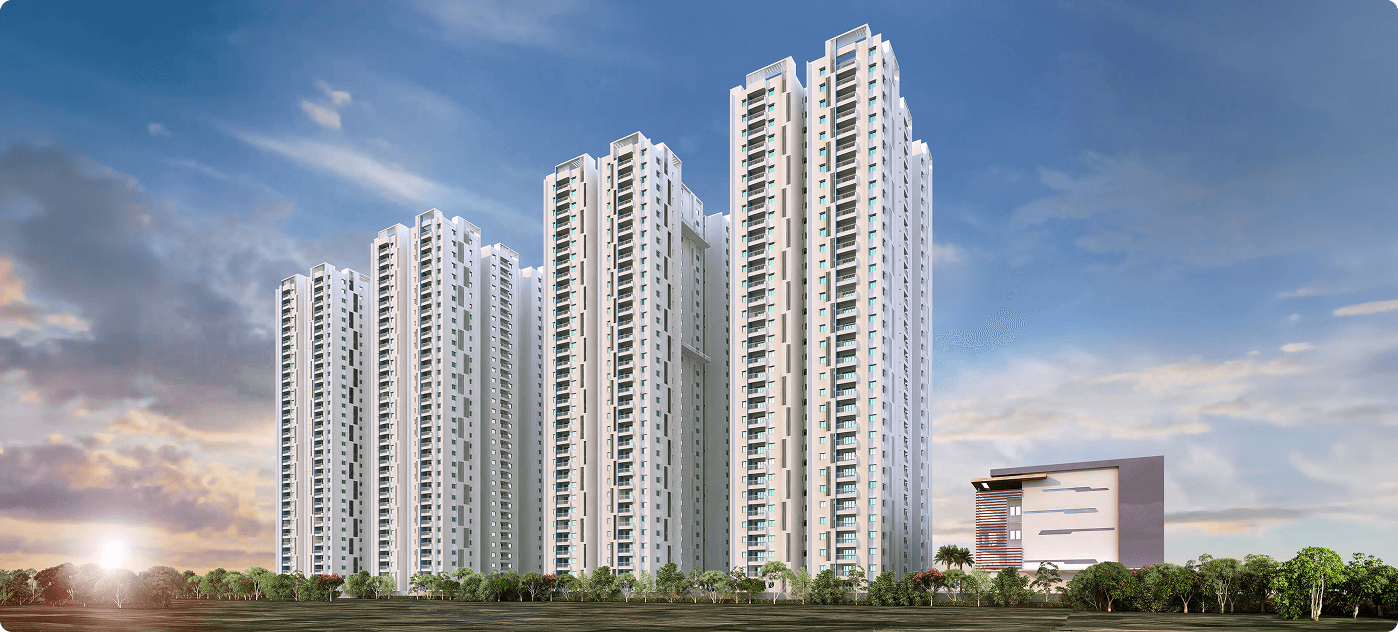 My Home Tarkshya gallery – Elevation Back View – Kokapet, Hyderabad