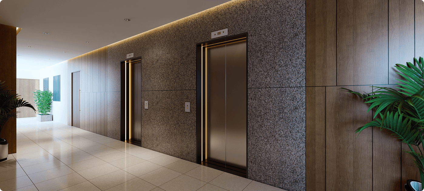 My Home Tridasa gallery – Lift Lobby Edit – Tellapur, Hyderabad