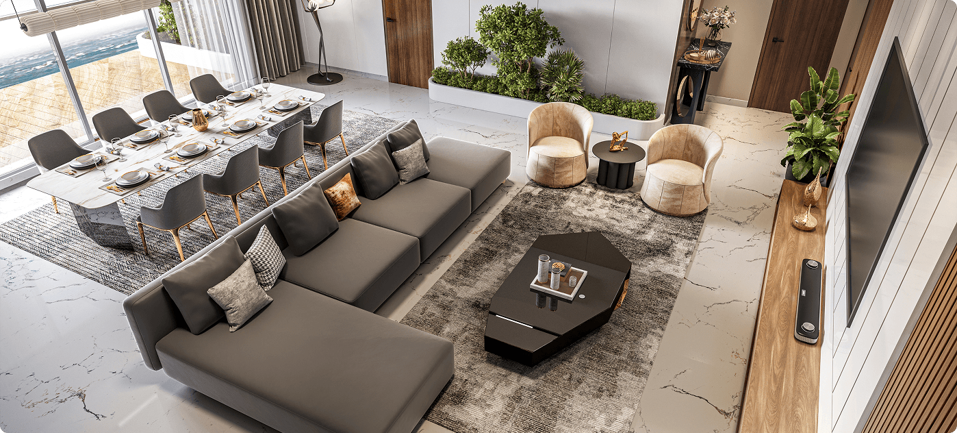 My Home Apas gallery – Living Dining – Kokapet, Hyderabad