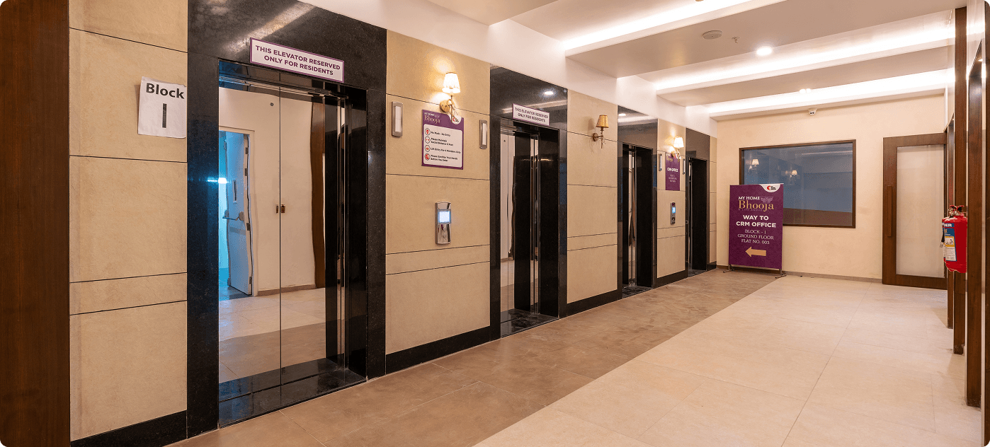 My Home Bhooja gallery – Building Lobby – Hyderabad
