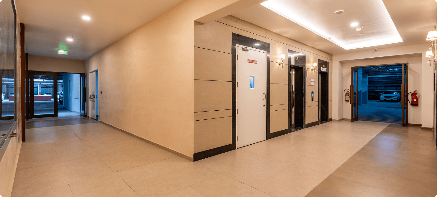 My Home Bhooja gallery – Building Lobby – Hyderabad
