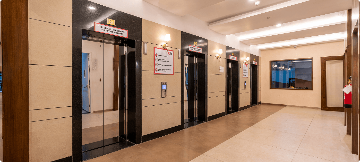 My Home Bhooja gallery – Building Lobby – Hyderabad