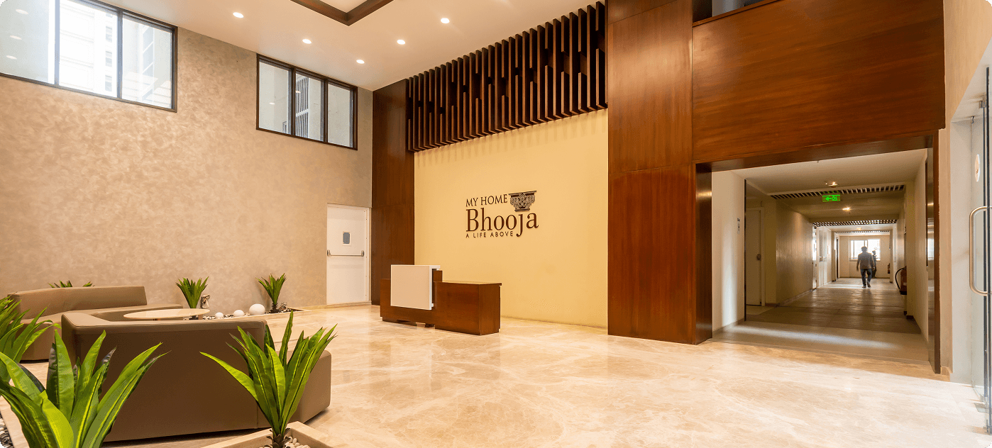 My Home Bhooja gallery – Building Lobby – Hyderabad