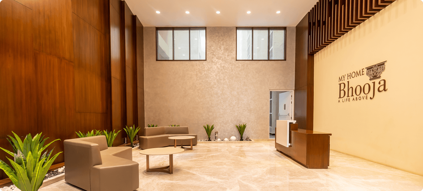 My Home Bhooja gallery – Building Lobby – Hyderabad