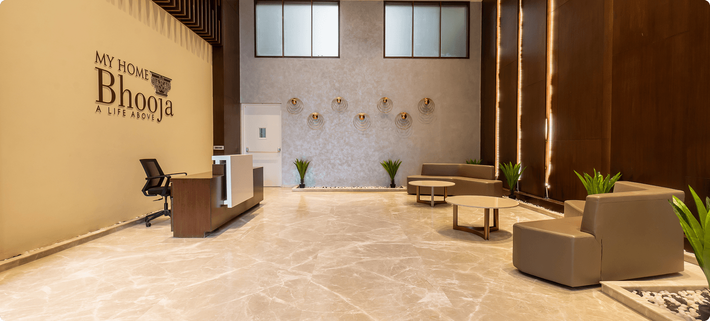 My Home Bhooja gallery – Building Lobby – Hyderabad