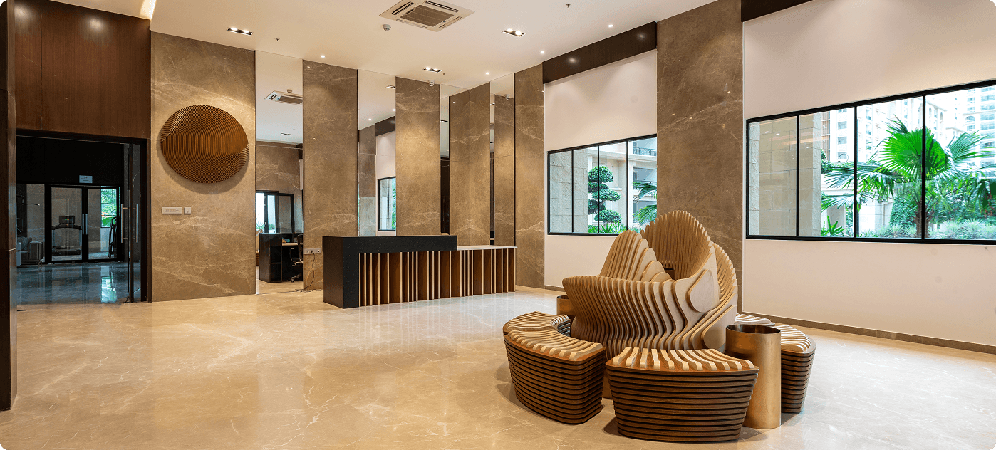 My Home Bhooja gallery – Tower Lobby – Hyderabad