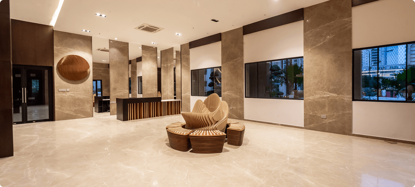My Home Bhooja gallery – Tower Lobby – Hyderabad