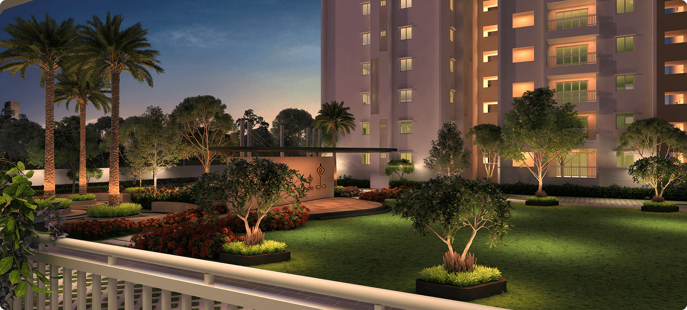 My Home Tarkshya gallery – Meditation Garden Nit – Kokapet, Hyderabad