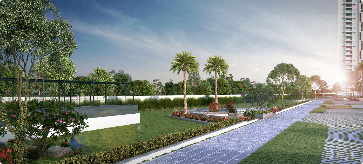 My Home Tarkshya gallery – Seating Area – Kokapet, Hyderabad